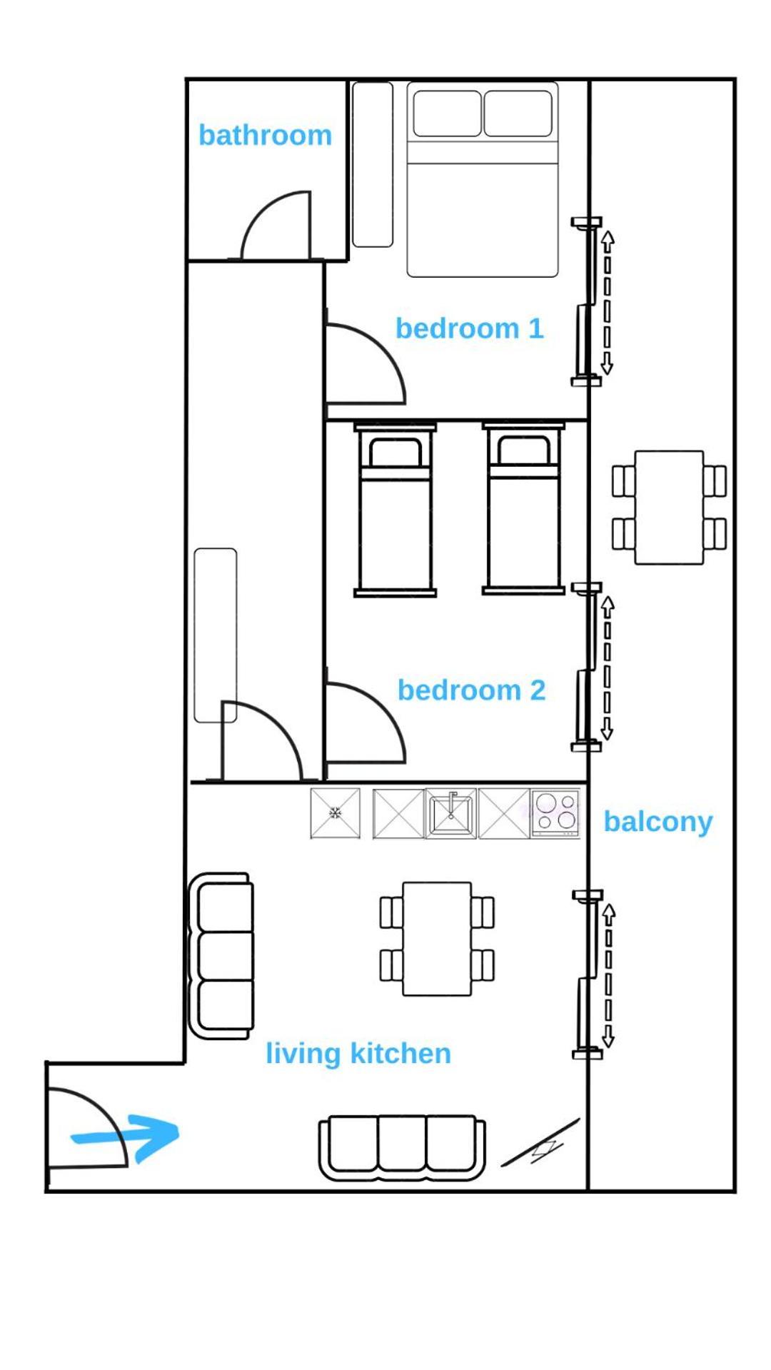Sarah'S Apartments - 5 Min Walk To Beaches & Boulevard - Big Balcony! Sarande Exterior photo